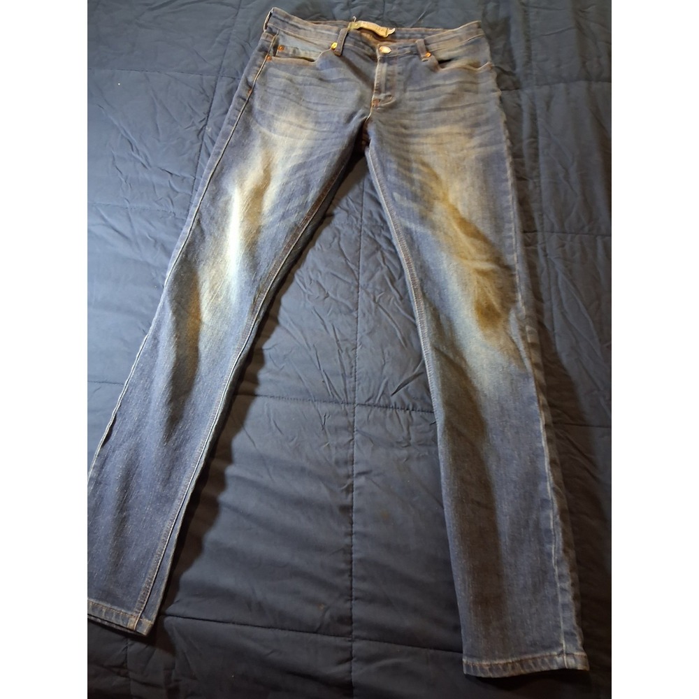 Recycled Blues Men's 32x32 Slim Fit Jeans Blue Denim‎ Cotton Blend Eco